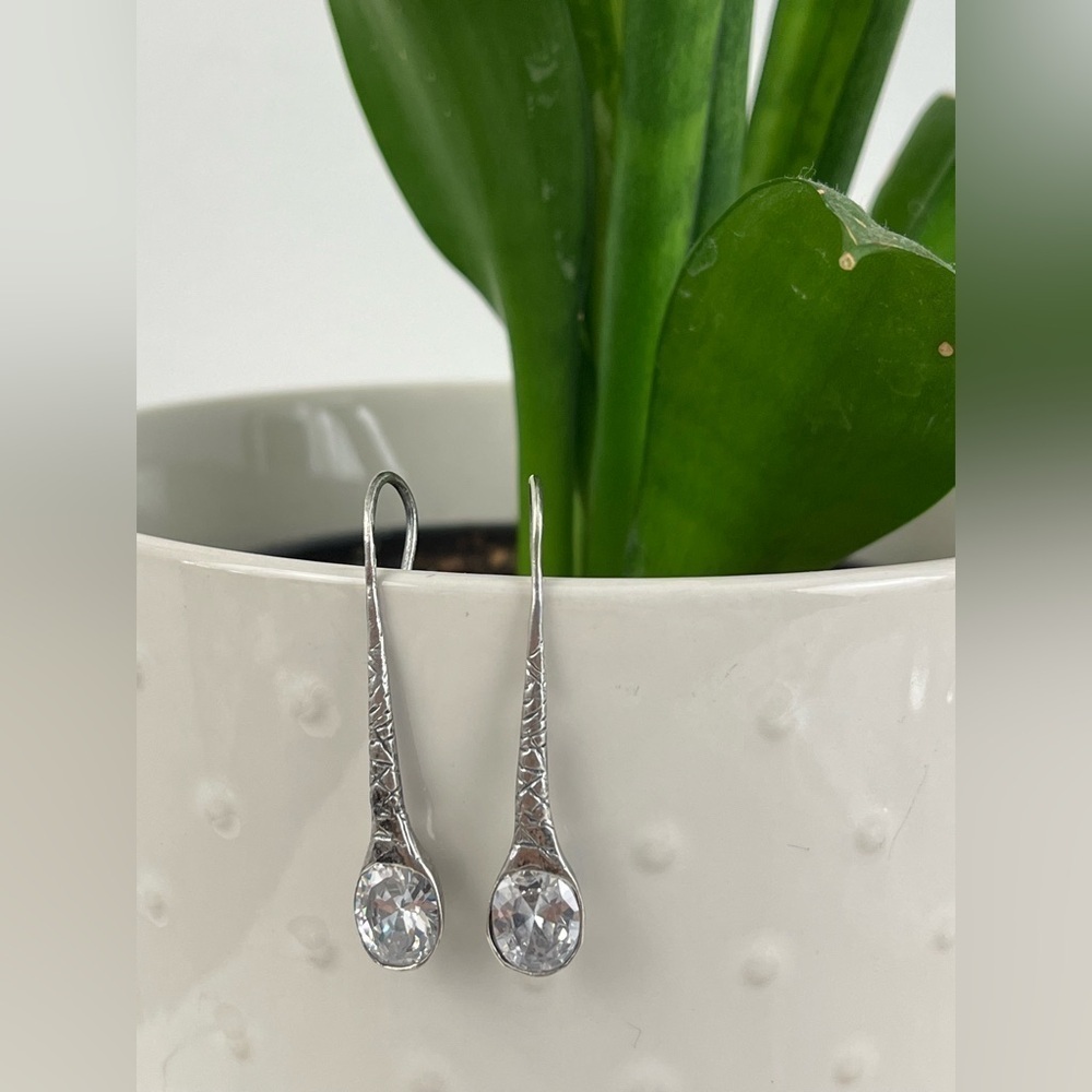 SILPADA W2382 Sterling silver cubic zirconia earrings